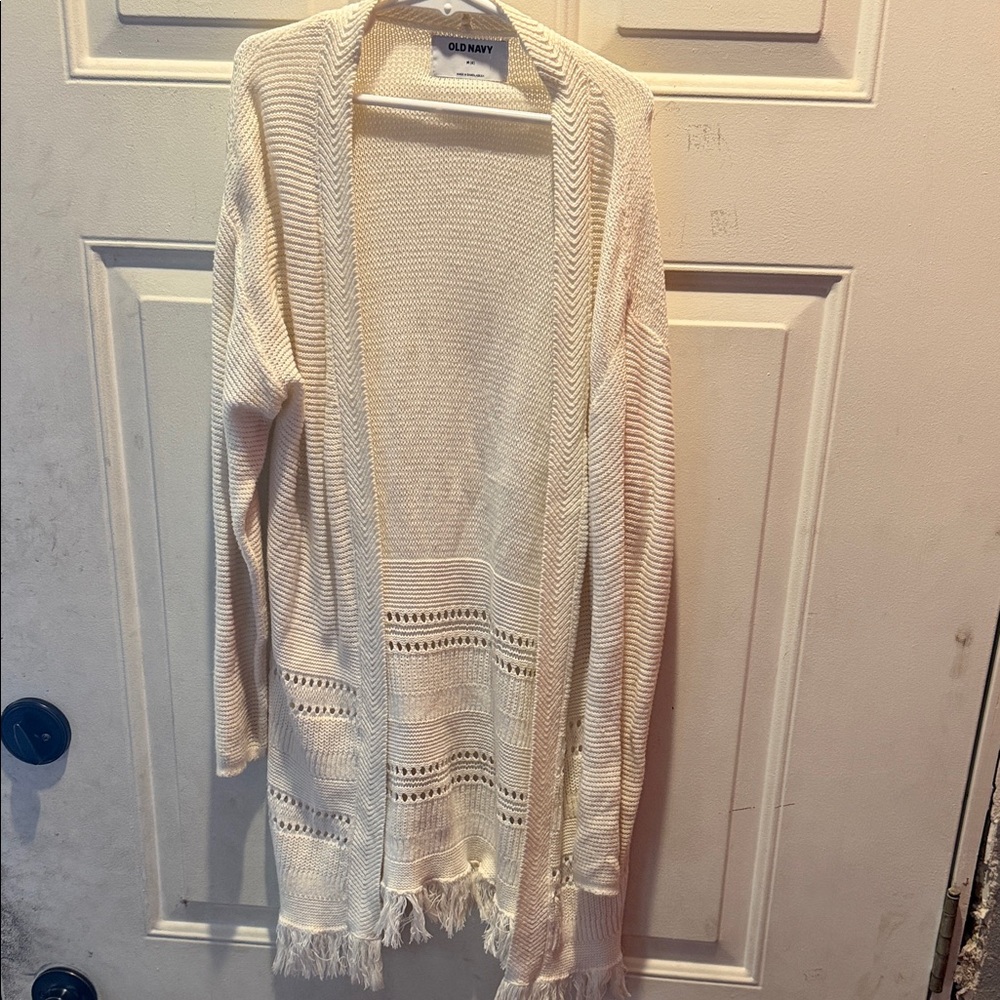 Old Navy Ivory Knit Cardigan